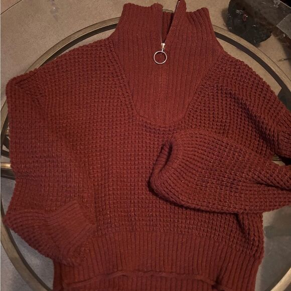 So Choc brown Turtleneck Sweater - Picture 1 of 2